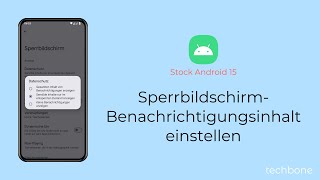 SperrbildschirmBenachrichtigungsinhalt einstellen Android 15 [upl. by Yelra413]