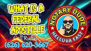 HOW TO GET A FEDERAL APOSTILLE 🇺🇸 What is a Federal Apostille✅ [upl. by Crooks]