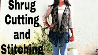 How to make shrug ll Short shrug cutting and stitching [upl. by Marta]