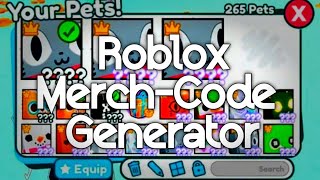 Pet Simulator X Script  Merchcodes Generator [upl. by Nyllij]