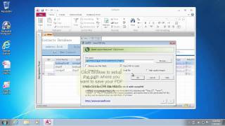 Convert Microsoft Access to PDF [upl. by Nnaeirual]