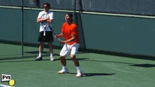 Rafael Nadal returns serve and plays points in slow motion HD  Indian Wells Pt 18 [upl. by Liatrice319]