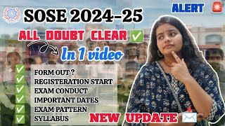 SOSE 2025 FORM kb niklenge exam pattern syllabus all doubt clear by yoneek classes soseclasses [upl. by Marceau255]