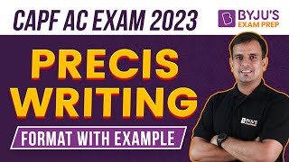 UPSC CAPF AC Exam PRECIS Writing for CAPF AC Exam 2023 i CAPF AC Exam Paper 2 [upl. by Sissy449]