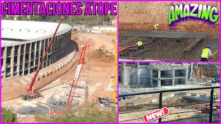 🔴OBRAS CAMP NOU30 de Octubre⚠️Avanzando rápido con las cimentaciones [upl. by Nwahc]