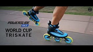 Powerslide WORLD CUP Triskate 125mm 3 wheel inline skates [upl. by Hamlet203]