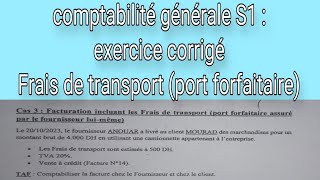 comptabilité générale s1  exercice cas de transport forfaitaire [upl. by Thorin]