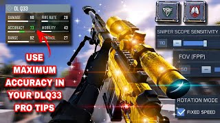 BEST FAST🔥☢️NEW ADSLOW HITMARKER DLQ33 Gunsmith Setup BEST DLQ33 Loadout DLQ33 CODM Attachments [upl. by Llewellyn]