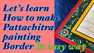 Pattachitra Painting Border in Very Easy Way  Pattachitra painting tutorial for beginners PART1 [upl. by Boffa]