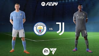 FC24 Manchester city  Juventus etihad stadium fc24 league my tournament Haaland Alvarez [upl. by Marou]