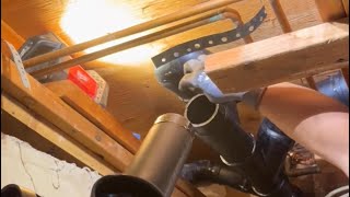 Double toilet flange replacement and cracked castiron plumbing milwaukee bluecollar shorts [upl. by Ling41]