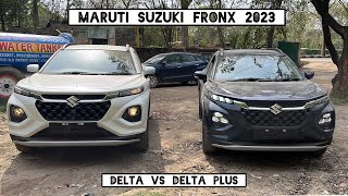 New Maruti Suzuki FronX 2023 🔥 Fronx Delta vs Delta Plus  Detailed Comparison Rs 50000 Price Gap [upl. by Launcelot887]