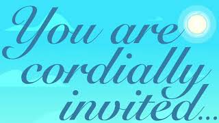 You are cordially invited… [upl. by Rozele442]