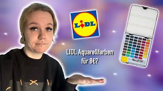 Günstige Aquarellfarben von Lidl Wir testen das [upl. by Modnar]