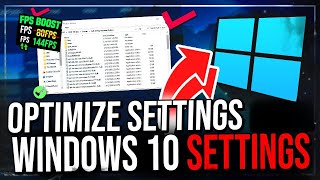 Optimize Windows 10 for Gaming  4 FPS Boost Tools [upl. by Taam495]