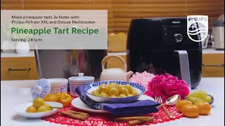 Airfryer XXL amp AllInOne Multicooker Pineapple Tart Recipe [upl. by Nerrol620]