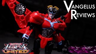 Legacy United Deluxe Cyberverse Windblade Transformers Generations  Vangelus Review 449 [upl. by Katzen]