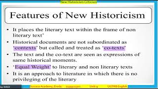 New Historicism ugtrbenglish ugtrb literature criticism successacademy marxism marxist pgtrb [upl. by Anaeco]