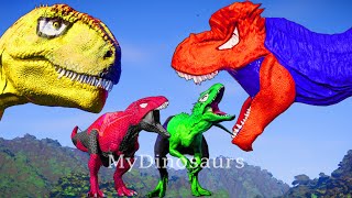 EVOLUTION OF DINOSAURS BRACHIOSAURUS PTERODACTYL REX Megalodon Bites ampGodzilla King of the Monsters [upl. by Allemahs]