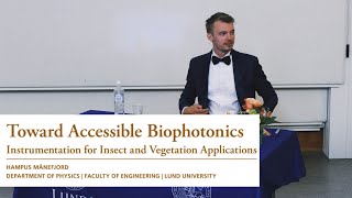 Hampus PhD defense presentation affordable tools for studying insects and plants with light [upl. by Clift477]