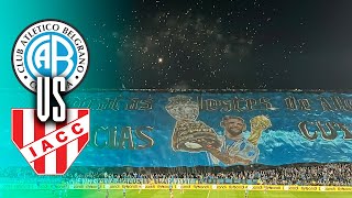 Belgrano 31 Instituto  Telones  Humo  Fuegos artificiales  Liga Profesional 2024 [upl. by Tawsha]