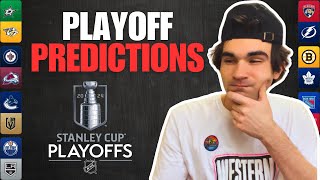 Predicting The NHL 202324 Stanley Cup Playoffs [upl. by Eidde515]