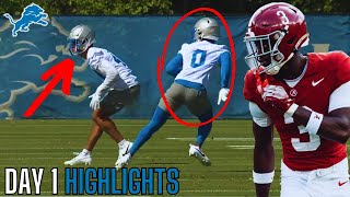 The Detroit Lions Rookie Minicamp Looks UNREAL Terrion Arnold FIRST Look Minicamp Highlights [upl. by Joete70]