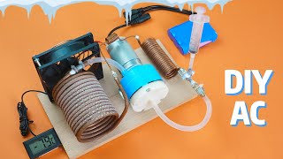 How To Make AC  DIY Smart Air Conditioner Mini Powerful AC  BillMingLabs [upl. by Huggins]