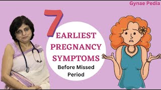 7 Earliest Pregnancy Symptoms Before Missed Period in 3 minutes  Hindi  Dr Neera Bhan [upl. by Oirasec884]