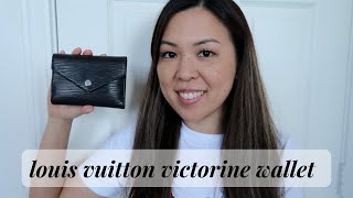 Review Louis Vuitton Victorine Wallet Epi Leather [upl. by Debbi138]