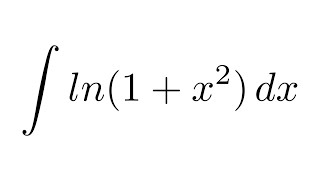 Integral of ln1x2 by parts [upl. by Irol754]