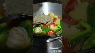 Capsicum ar kacha lonka diya chicken recipe [upl. by Ailet]