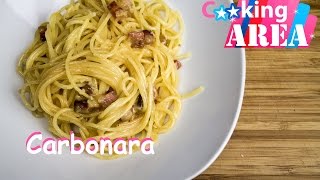 SPAGHETTI CARBONARA  Schnell amp Einfach Selber kochen  CookingAREA  Rezepte und Tipps 2014 [upl. by Billmyre]