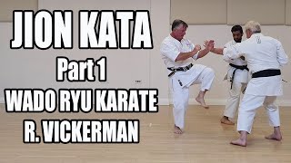 Jion Kata  Part 1  Wado Ryu Karate [upl. by Cybil]