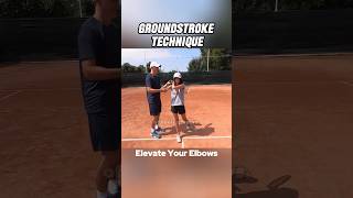 Groundstroke Tennis Technique Tip Elevate Your Elbows tennistip tenniscoaching tennistechnique [upl. by Araes833]