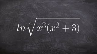 Expanding a logarithm using the fourth root [upl. by Ainyt329]