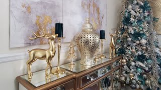 How To Ways Decorate Your Credenza Sideboard for Christmas [upl. by Roinuj]