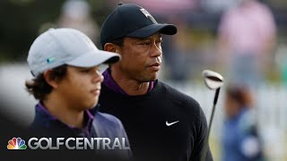 Tiger and Charlie Woods team up at PNC Championship ProAm  Golf Central  Golf Channel [upl. by Shafer]