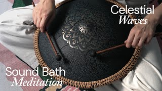 Celestial Waves  Healing Sound Bath Meditation for Tranquil Sleep [upl. by Enirroc]