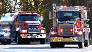 Cecilton Fire CompanyTanker 1 amp Quarryville Fire CompanyTanker 57 Responding [upl. by Hseham]