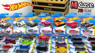 Unboxing Hot Wheels 2018 M Case 72 Car Assortment [upl. by Ysdnil807]