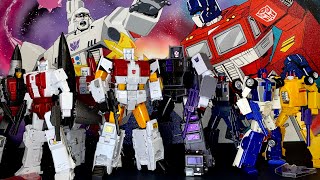 Speciale Masterpiece Stunticons amp Aerialbots Transformers G1 Fans Toys [upl. by Enelrae]