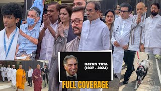 Ratan Tata Family Politicians Businessman But No Bollywood Celeb arrives at Ratan Tata Last Rit [upl. by Adnuahsor]