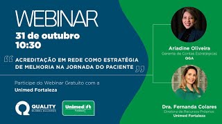 Acreditação em Rede como estratégia de melhoria na jornada do paciente [upl. by Thibaud]