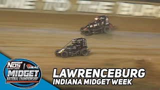 HIGHLIGHTS USAC NOS Energy Drink National Midgets  Lawrenceburg Speedway  June 10 2023 [upl. by Eniamrahs347]