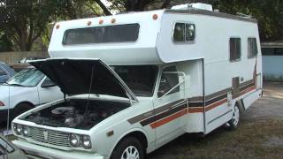 1978 TOYOTA MOTORHOME 20R 4 CILINDER MOTOR 4 SPEED ON FLOOR [upl. by Ahserkal]