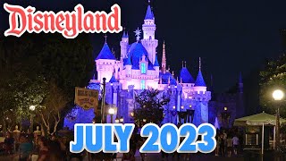 Disneyland Nighttime Walkthrough  July 2023 4K POV [upl. by Besnard604]