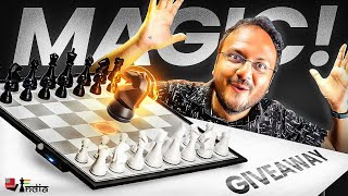 A day with DGT Pegasus  a magical chess board  a massive giveaway [upl. by Akemad675]