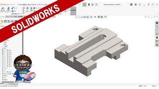 SOLIDWORKSCSWA練習問題SectionIProblem8 [upl. by Eugnimod]