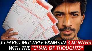 Cleared SSC CGL IBPS PO amp More Exams in 3 Months  quotThe Chain Of Thoughtsquot [upl. by Eelac]